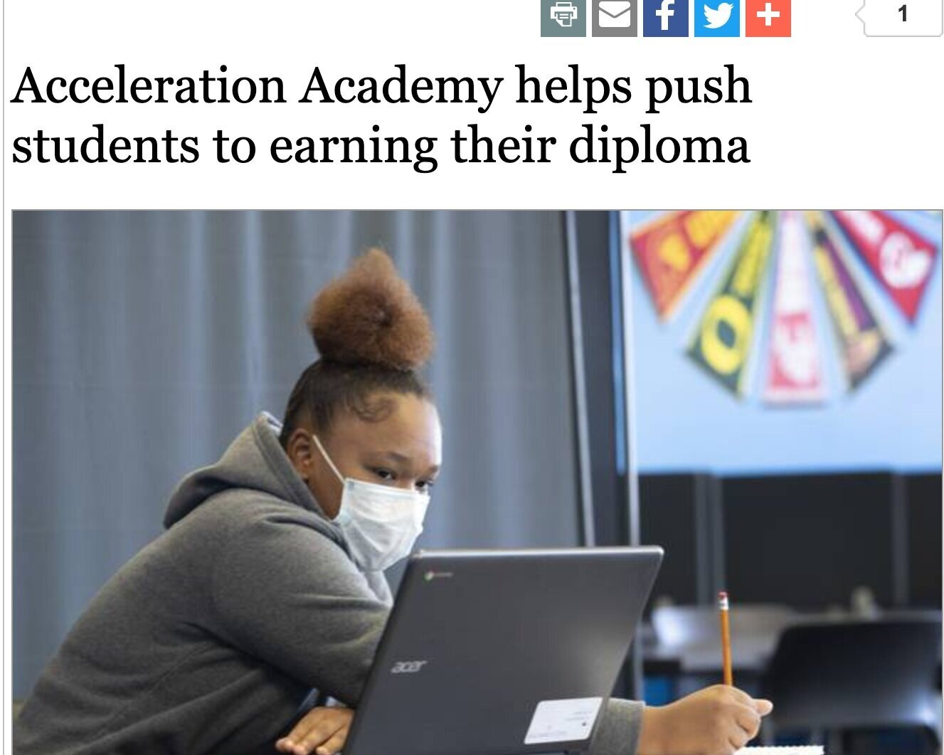 Clark County Academies Featured in Front Page Story in Las Vegas Sun Hero Image