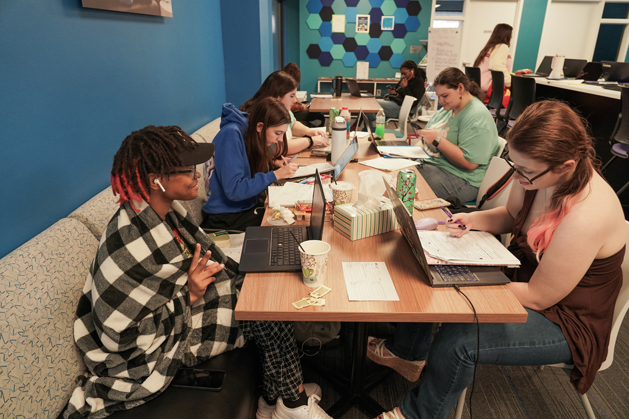 Carolina Shores Acceleration Academy students in class