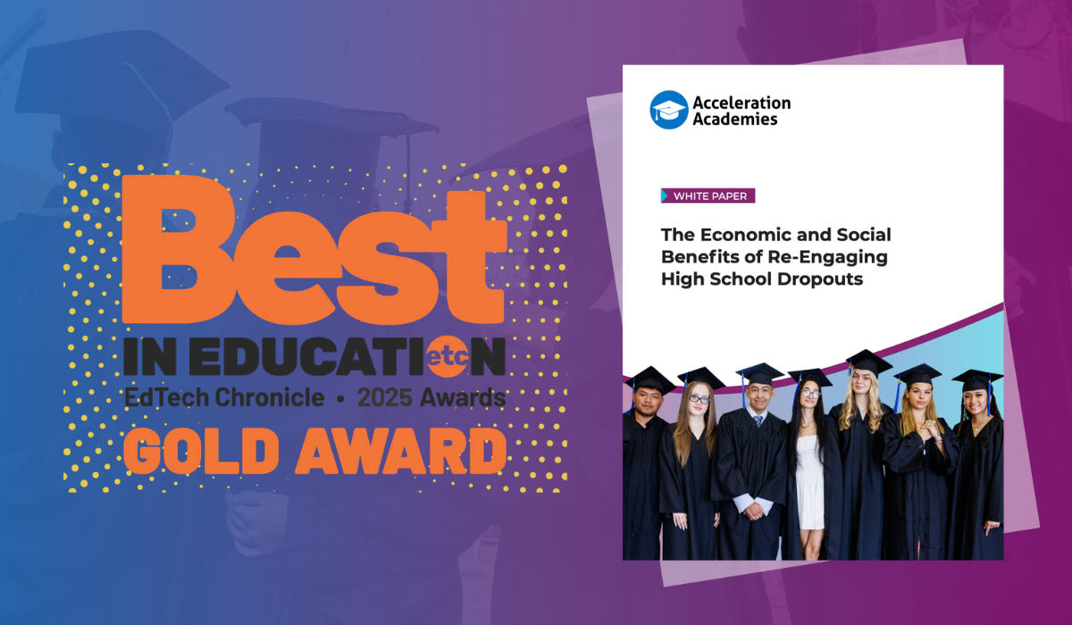 Acceleration Academies Wins National Education Award for Research Hero Image